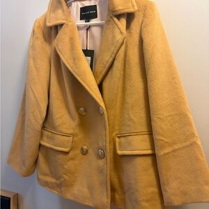 Who What Wear Camel Teddy jacket by target new with tags large